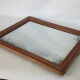 Ancien miroir dans un cadre bois à filets, XIX°, 42 X 33 cm