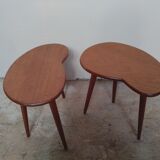 Pair of teak tripod selettes