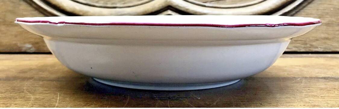 Old Luneville salad bowl, Réverbère model