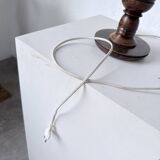 1940s Art Deco oak desk lamp