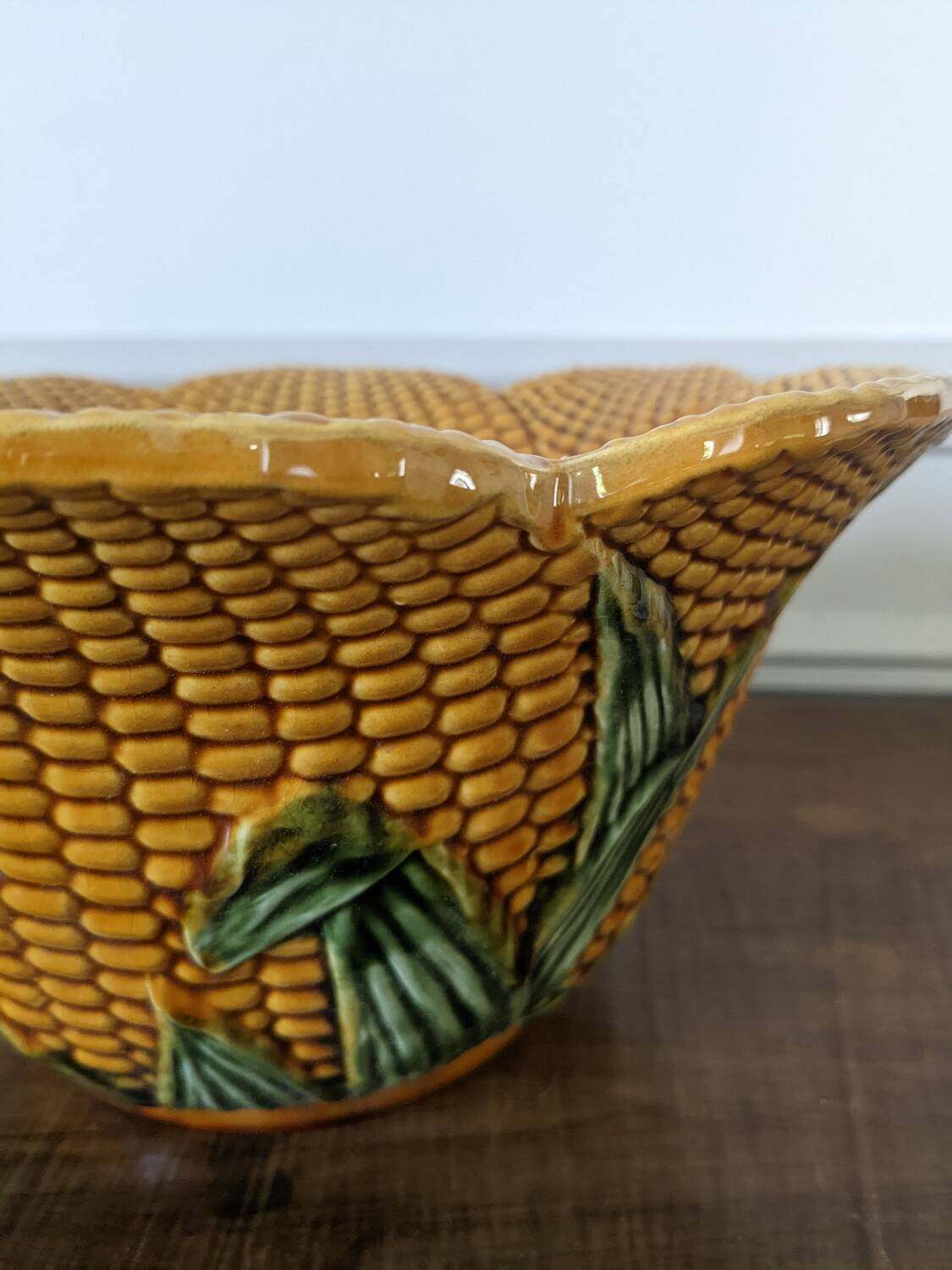 Corn salad bowl in slip