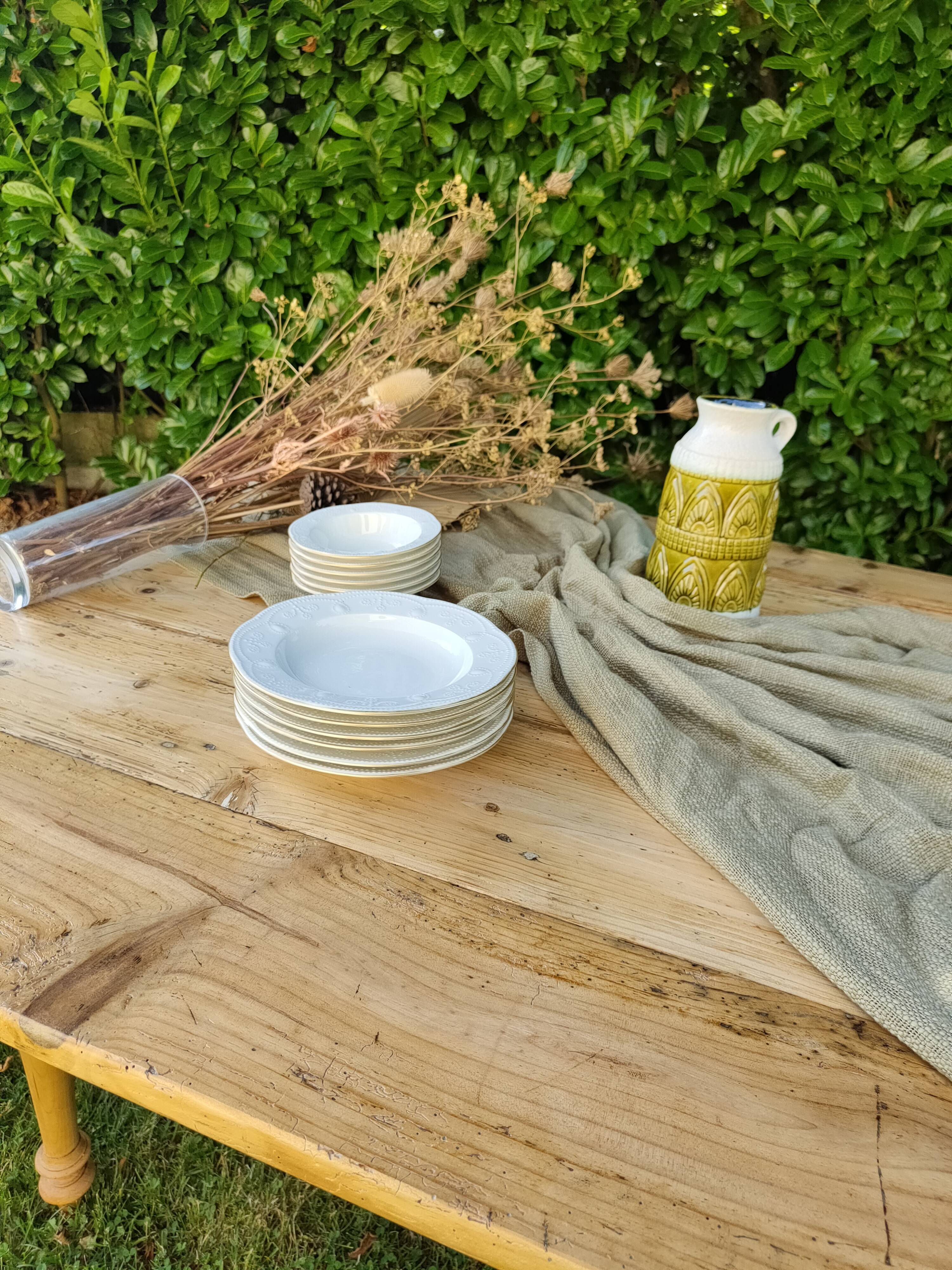 Wooden drop-leaf table