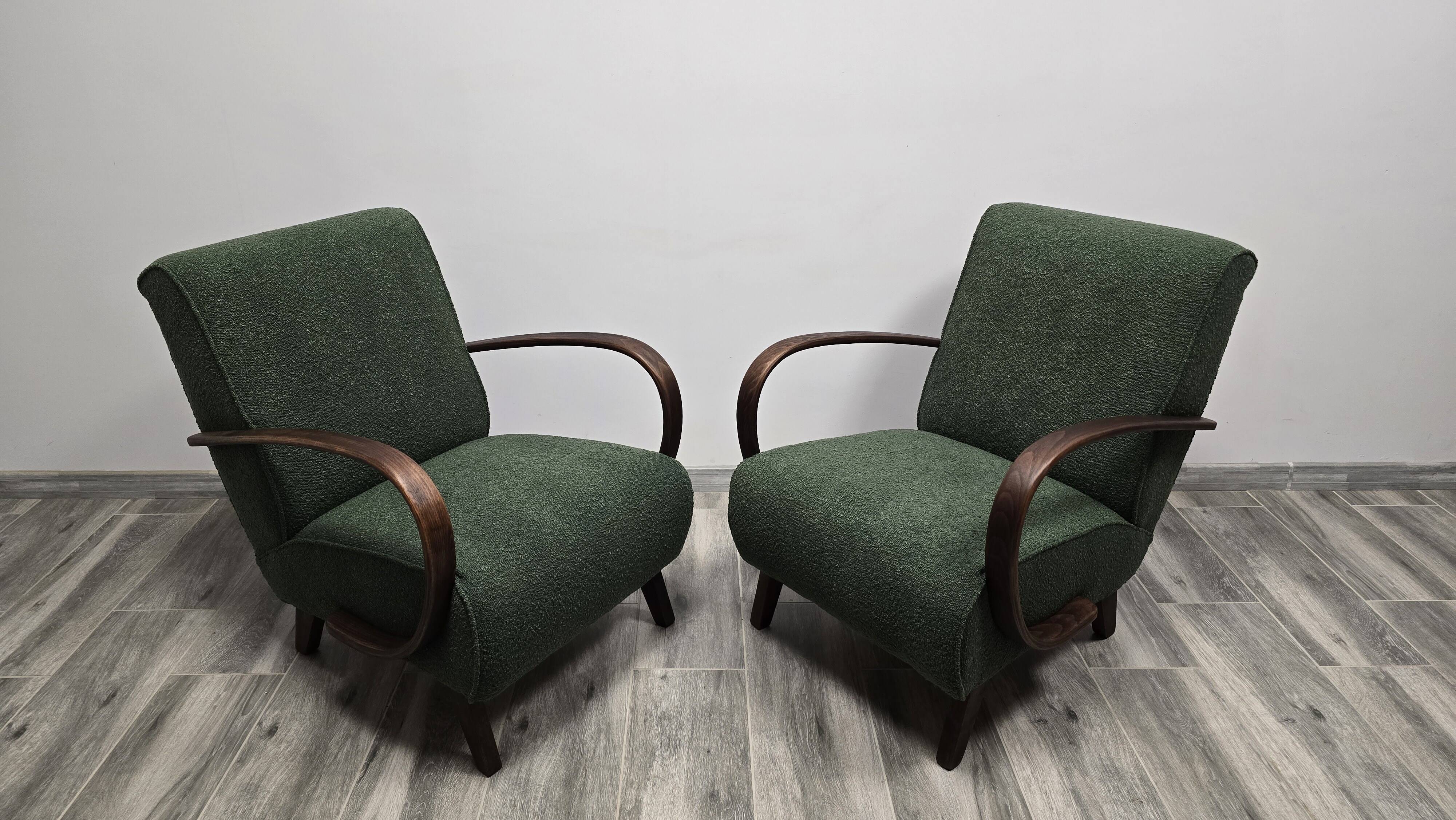 Armchairs by Jindrich Halabala, 1940s