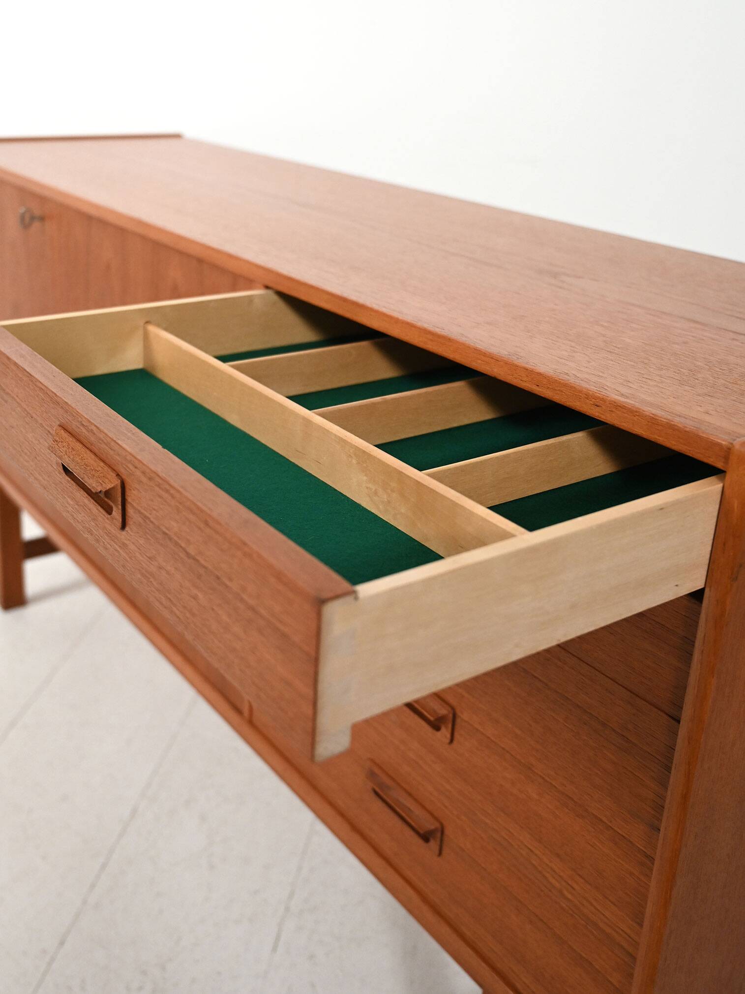 Scandinavian 1960s sideboard with projecting handles