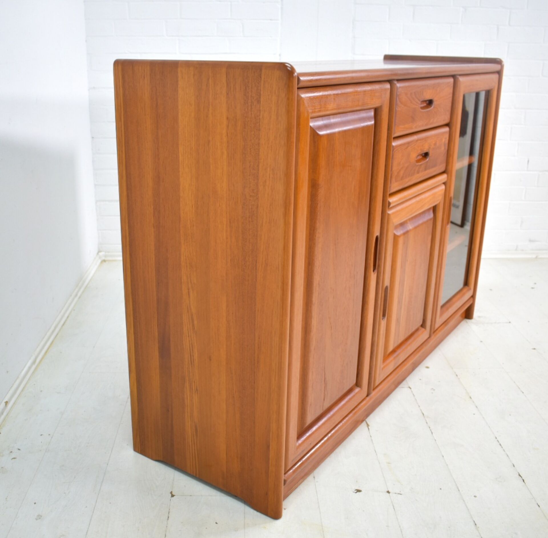 Sideboard by Dyrlund 1970s skandinavian solid Teak Danish