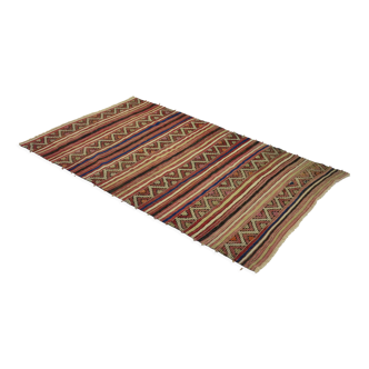 Anatolian handmade kilim rug 222 cm x 128 cm