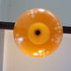 Suspension ball yellow glass 1970