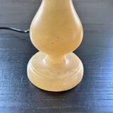 Onyx and jute lamp