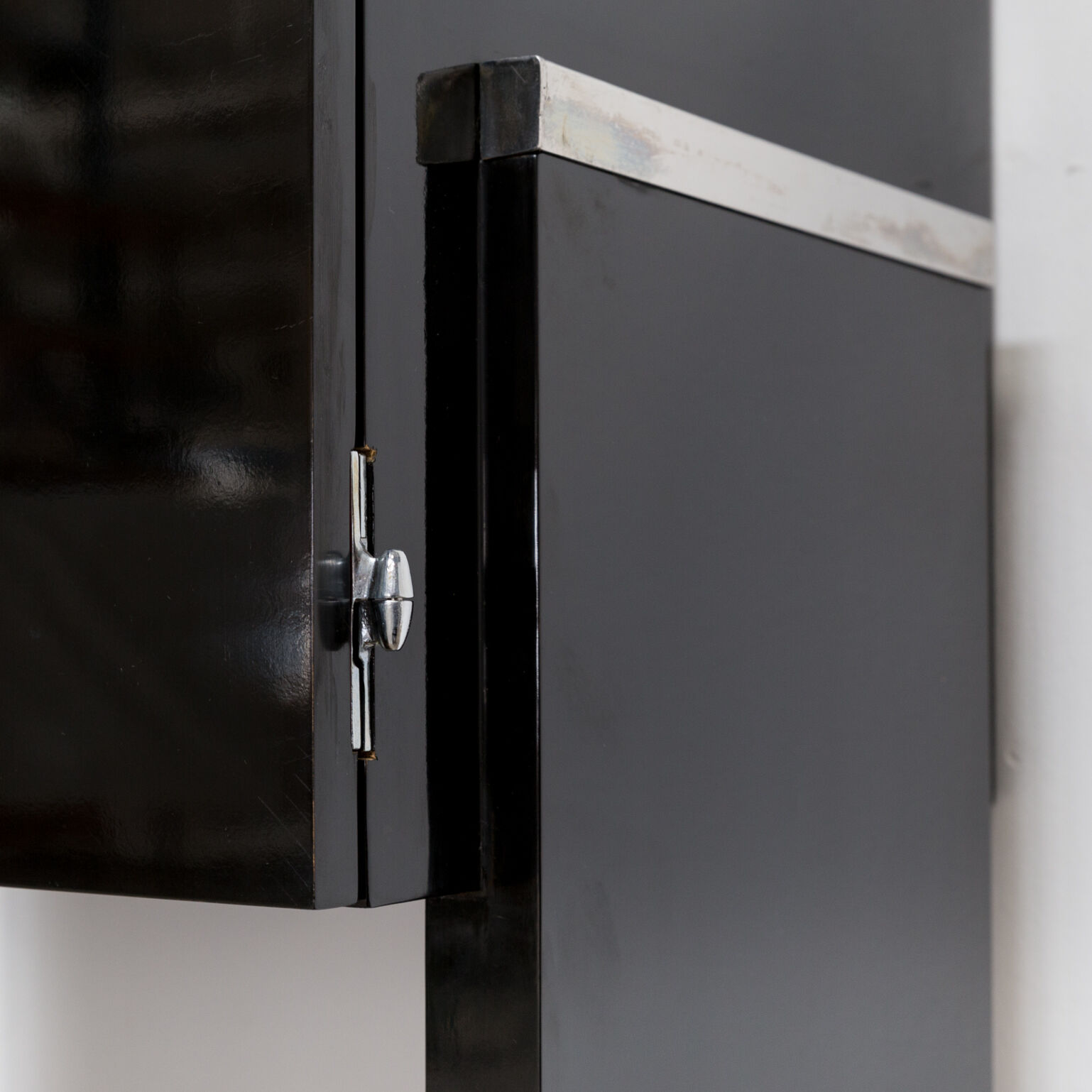 60s Piano lacquered cabinet art deco style