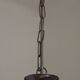 Italian Vintage Silver Brushed Metal 3 Light Flemish Style Chandelier