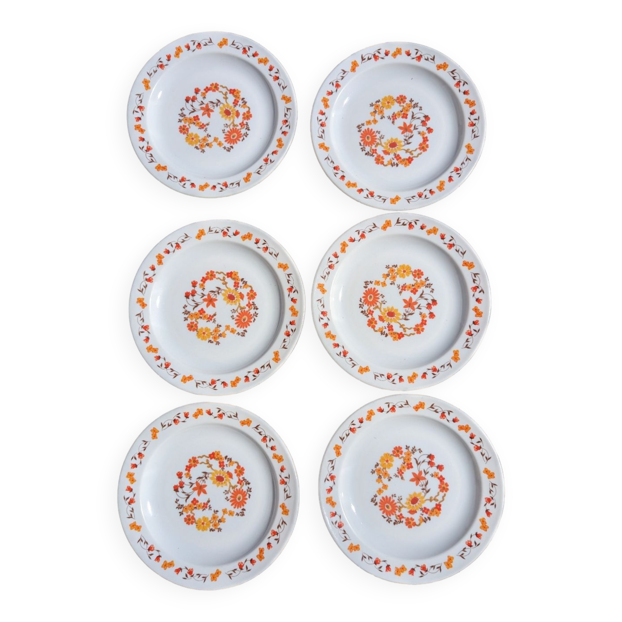 Arcopal dessert plates Scania model 70s