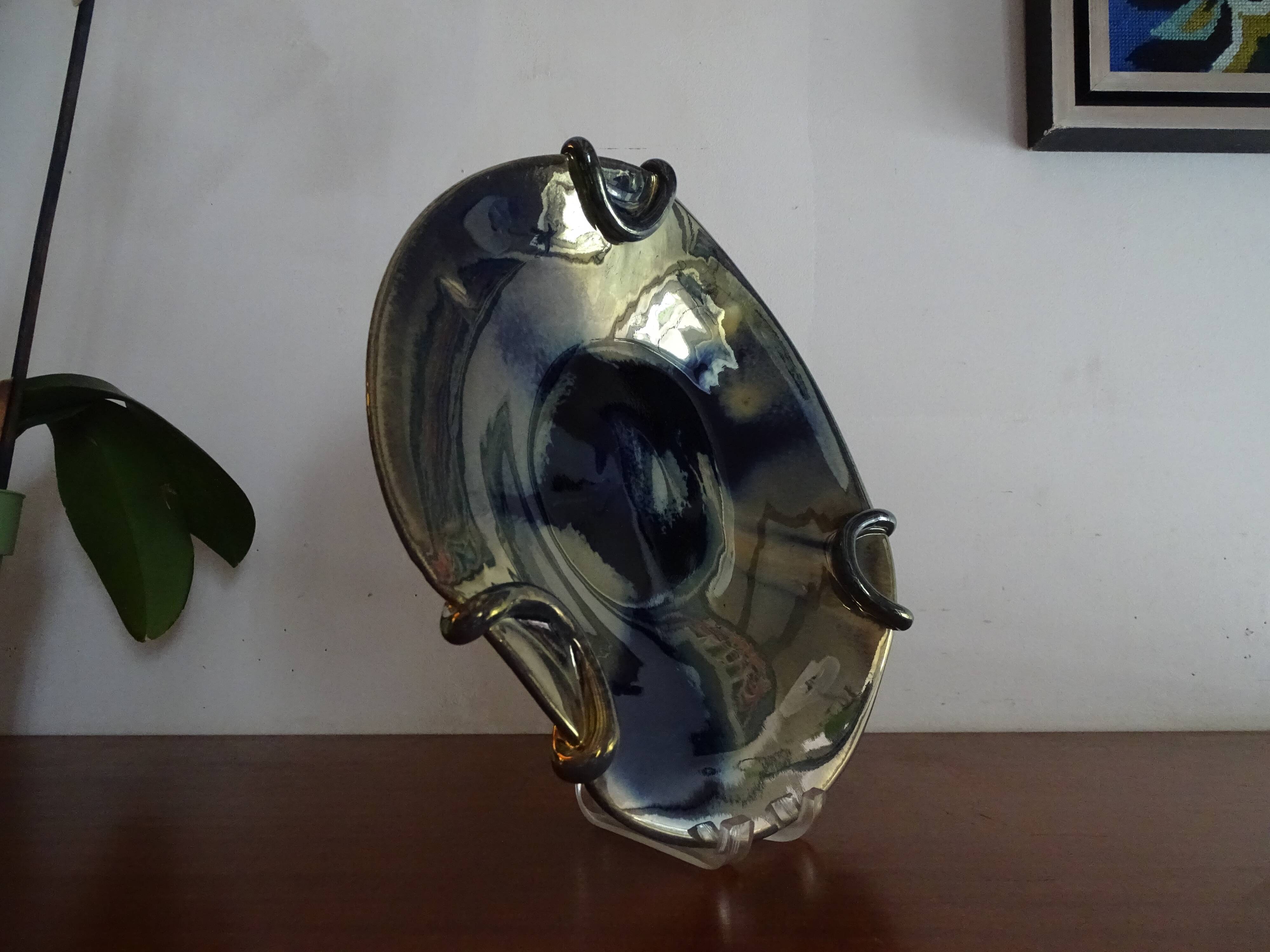 Coupe grès flammé de Rambervillers 29,5 cm