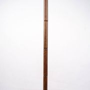 Floor lamp - Teak - Pleated shade - Danish design - 1960s