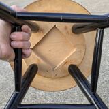 Scandinavian vintage minimalist stool Ilmari Tapiovaara, for Nesto 1960