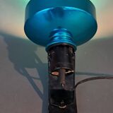 Lita 1950/1960 clamp spotlight with blue diffuser.