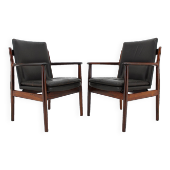 1960s Pair of Arne Vodder 431 Armchairs by Sibast Mobler, Denmark