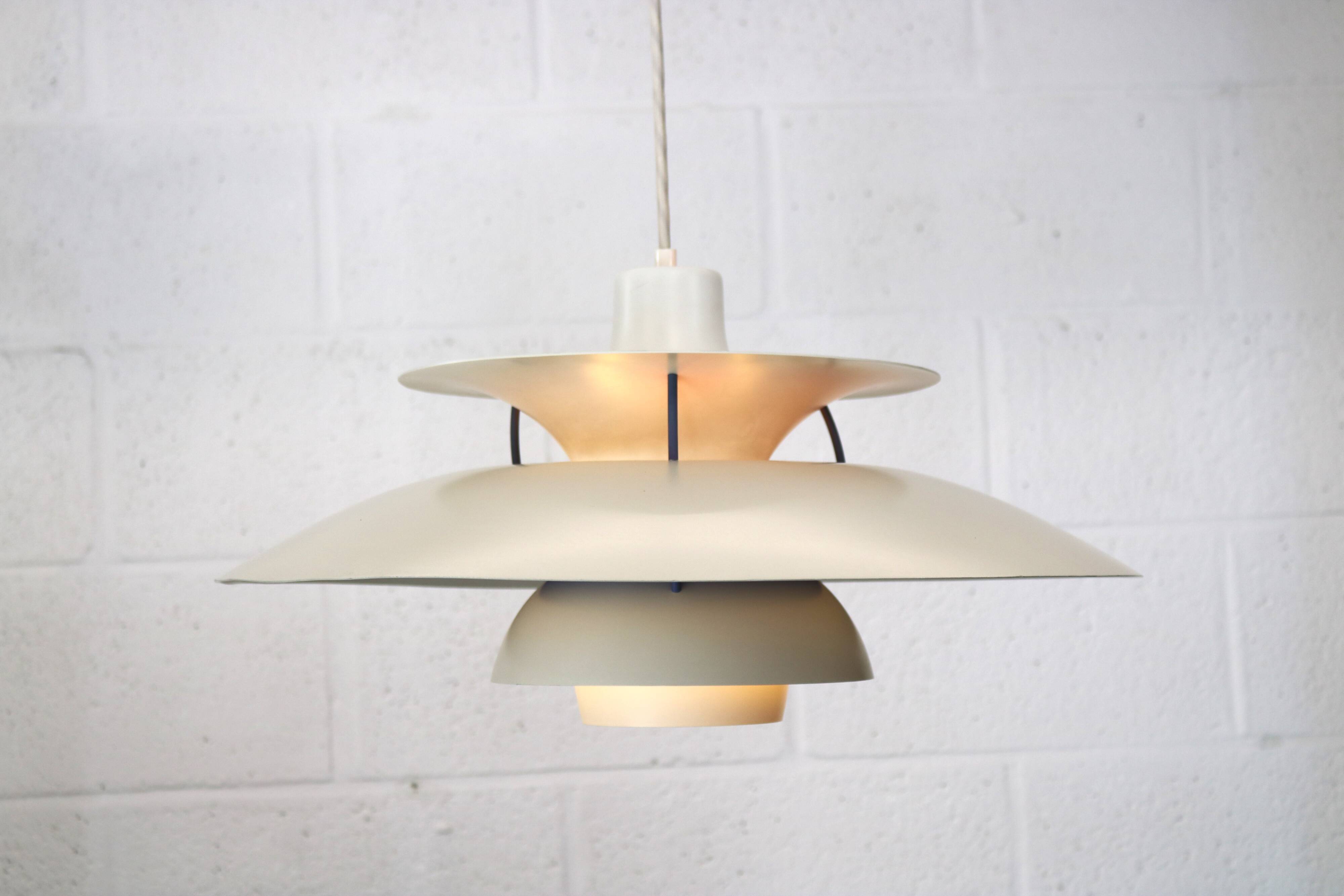 The Real Danish - PH5 Pendant Lamp - Original White Color - Louis Poulsen
