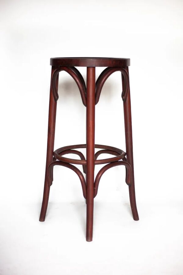 Tabouret de bar bois courbé , tabouret haut vintage, tabouret vintage, déco bar, meuble vintage