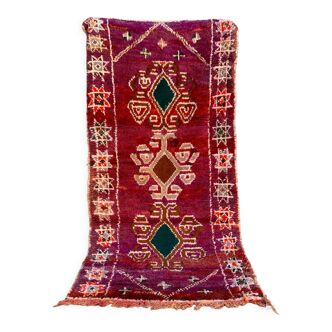 Tapis Berbère vintage - 129 x 263 cm