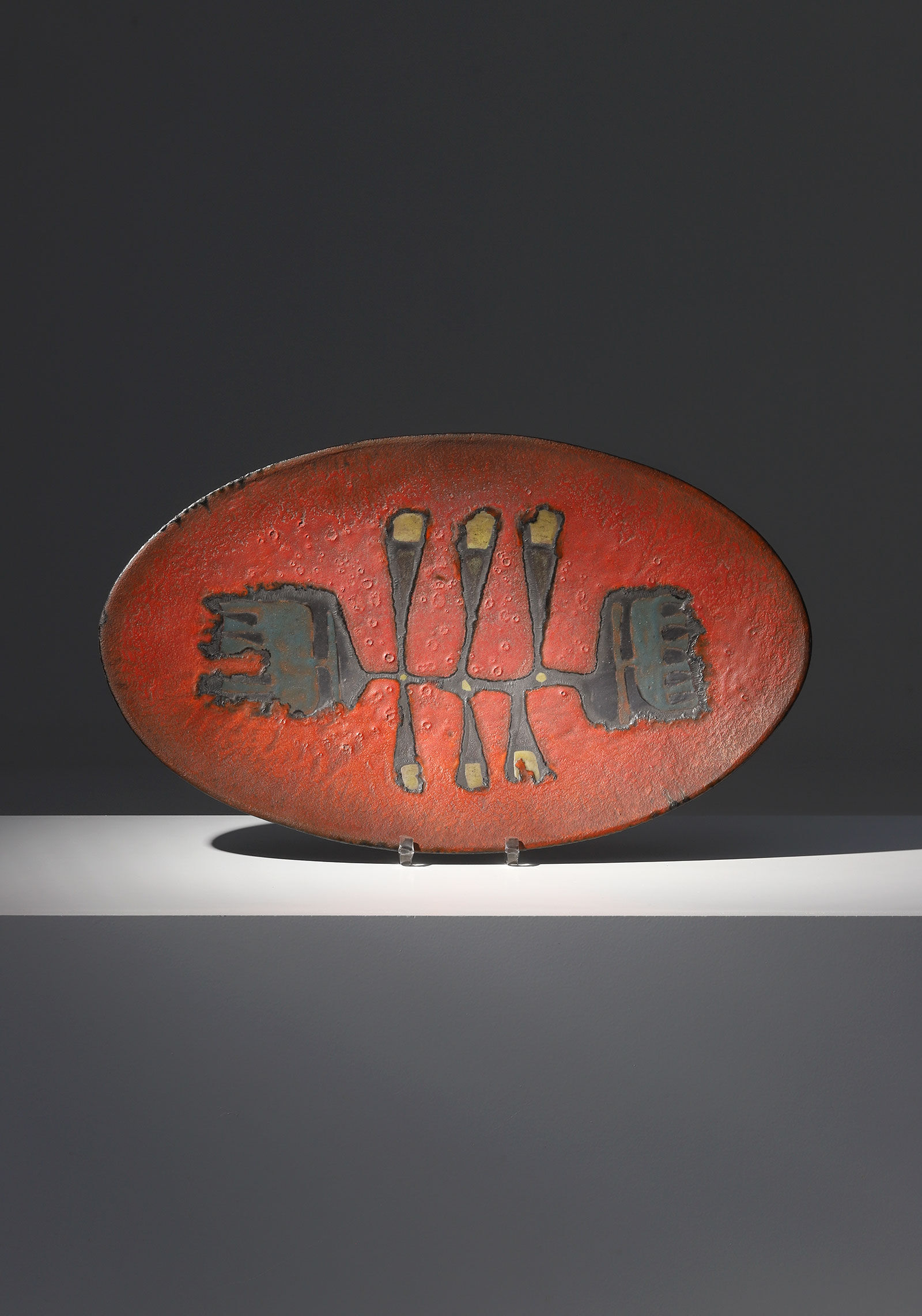 Ceramic Perignem plate 1960s