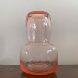 Pink Glass Night Carafe