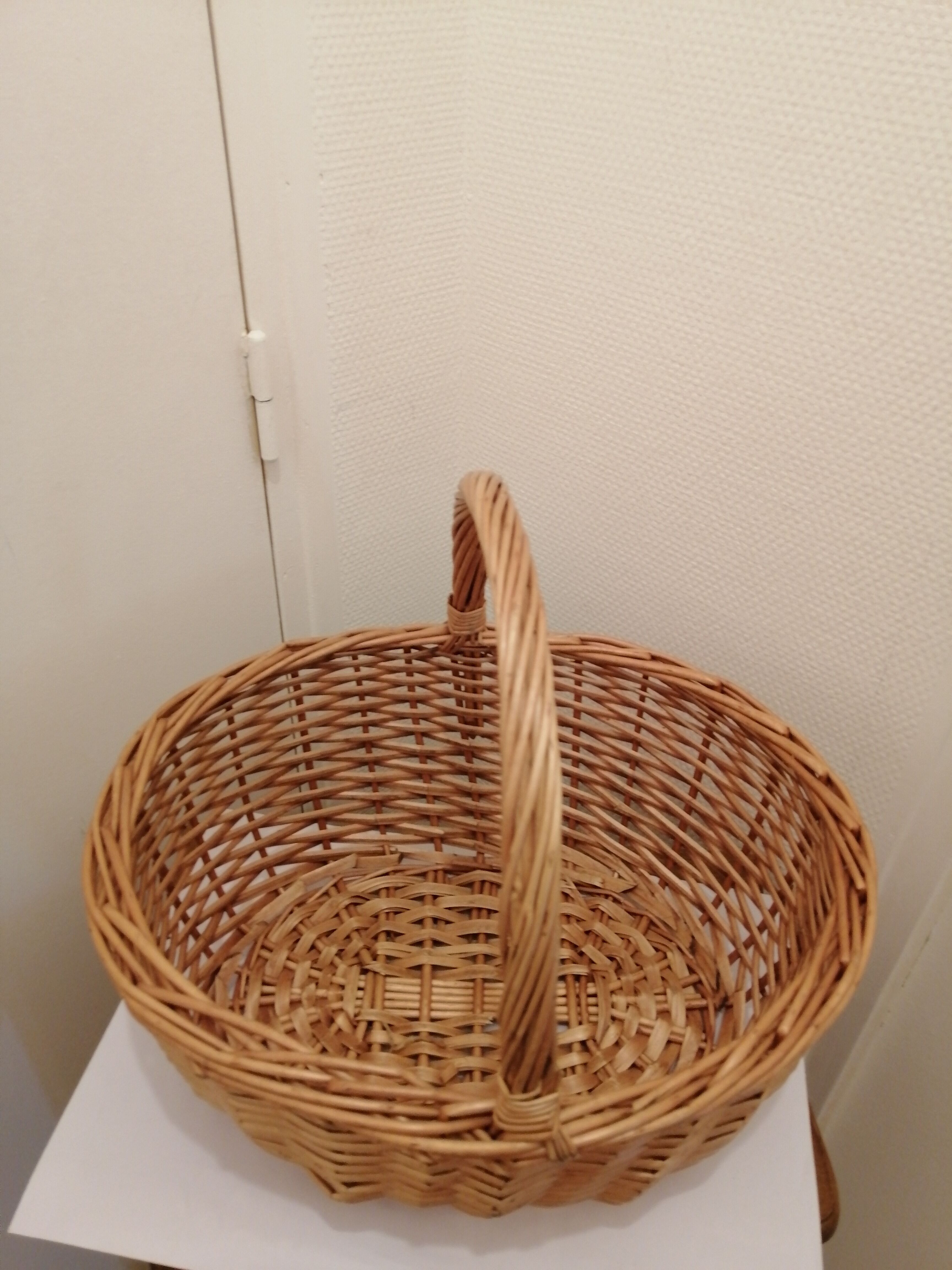Vintage wicker basket