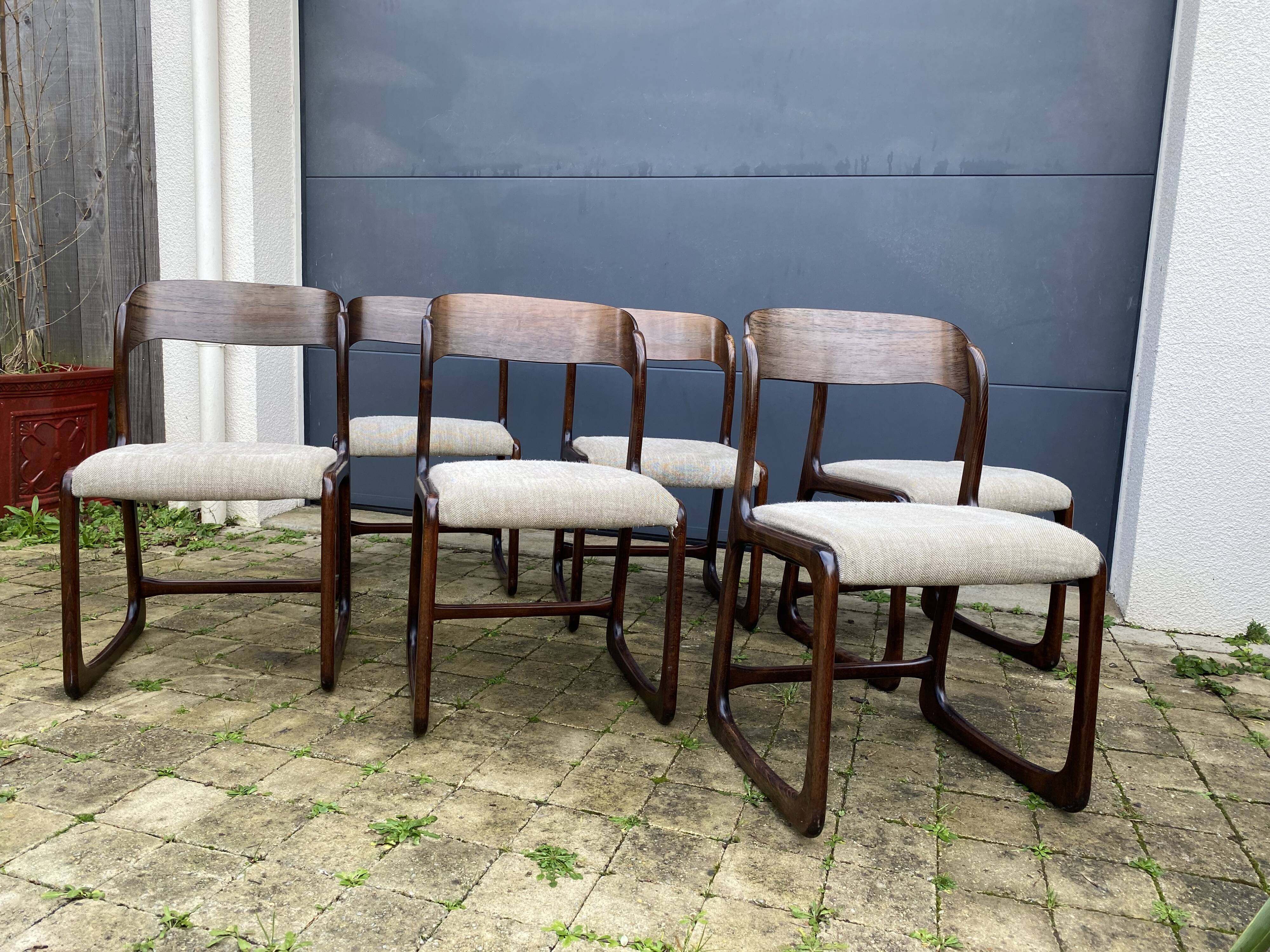 "Baumann sled chairs"