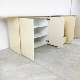 Cream lacquered sideboard 1980