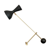 Diabolo lamp with marble counterweight