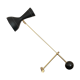 Diabolo lamp with marble counterweight