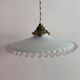 Suspension opaline, éclairage vintage