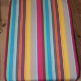 Jacques Leleu fabric footrest redone