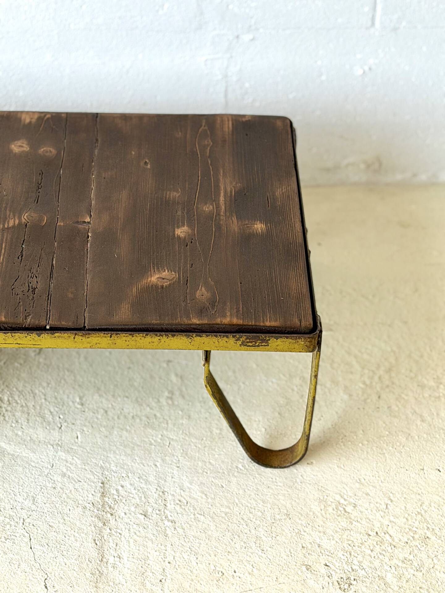 Table basse en chariot d'usine industriel vintage, 1970