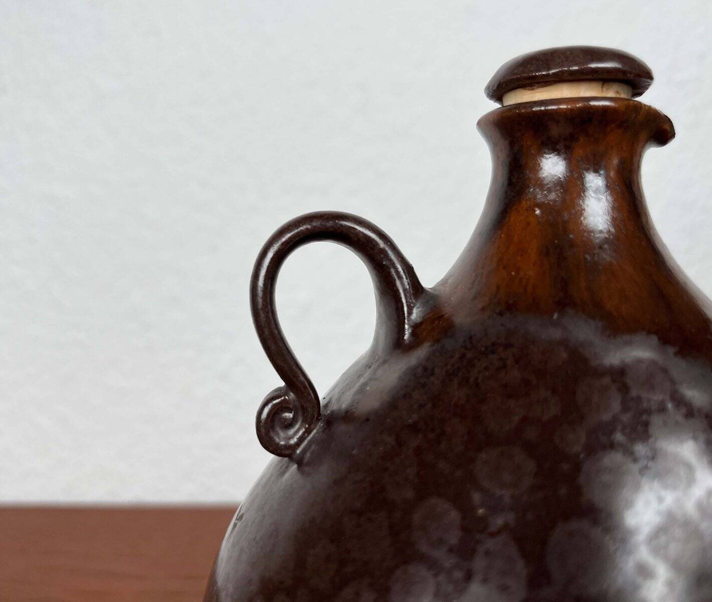 Mid-Century Modern German Studio Pottery Jug with Mugs by Melitta Teubner, 1960s, Set of 4