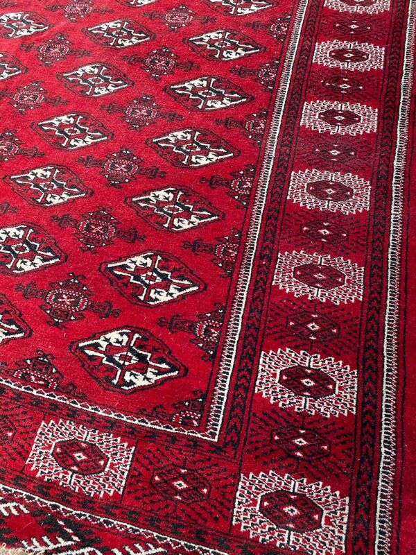 Vintage carpet bukhara afghan 196x274 cm