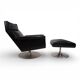 Kaufeld Siesta 62 leather lounge chair by Jacques Brule, 1960