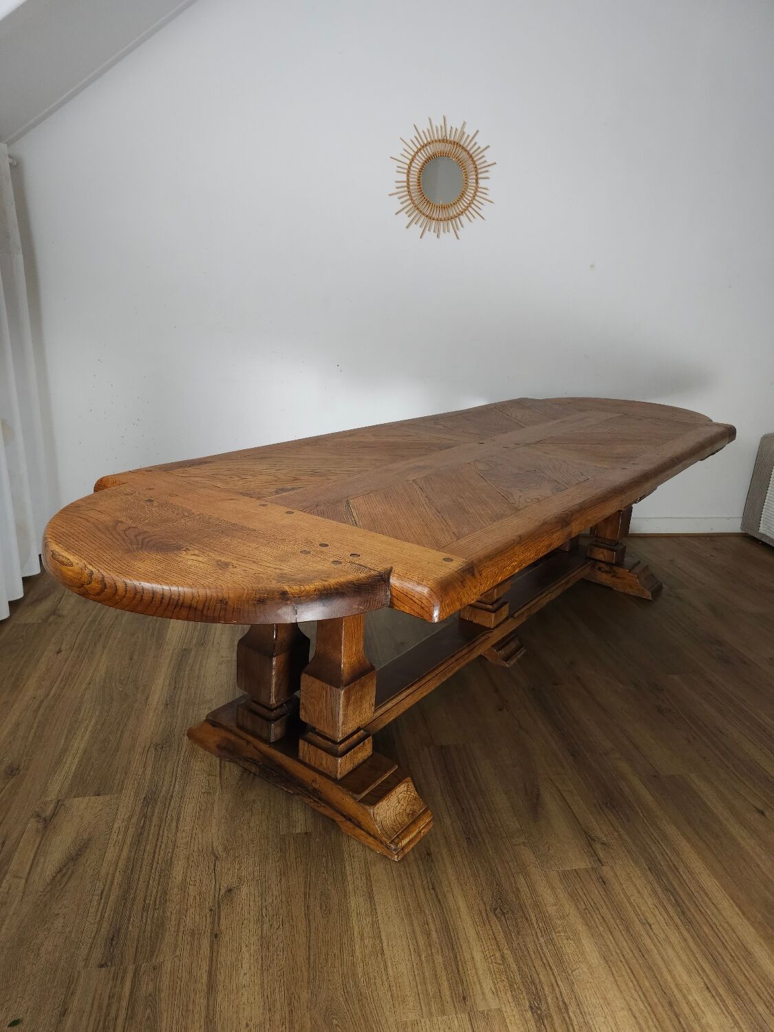 Monastery table with character in solid oak