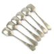 Set of ice cream spoons, silver-plated white metal, Germany, 1930s