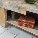 Vintage wooden workbench