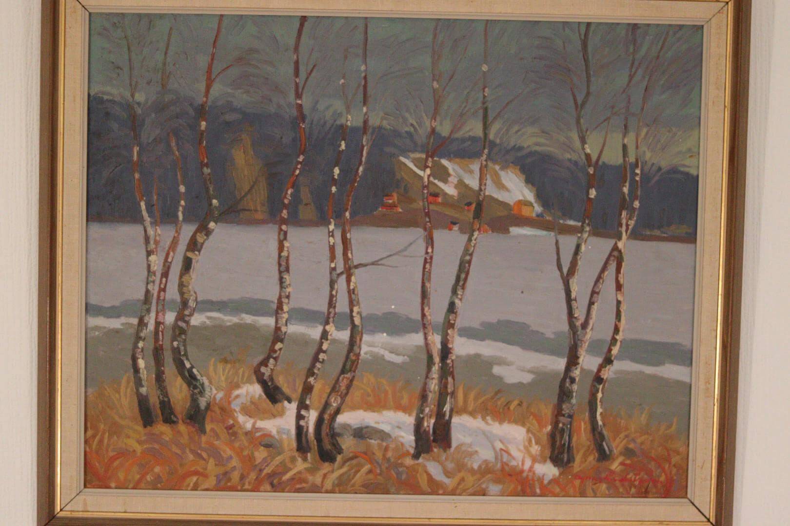 « Bouleaux au bord du lac » par Ragnar Lindström