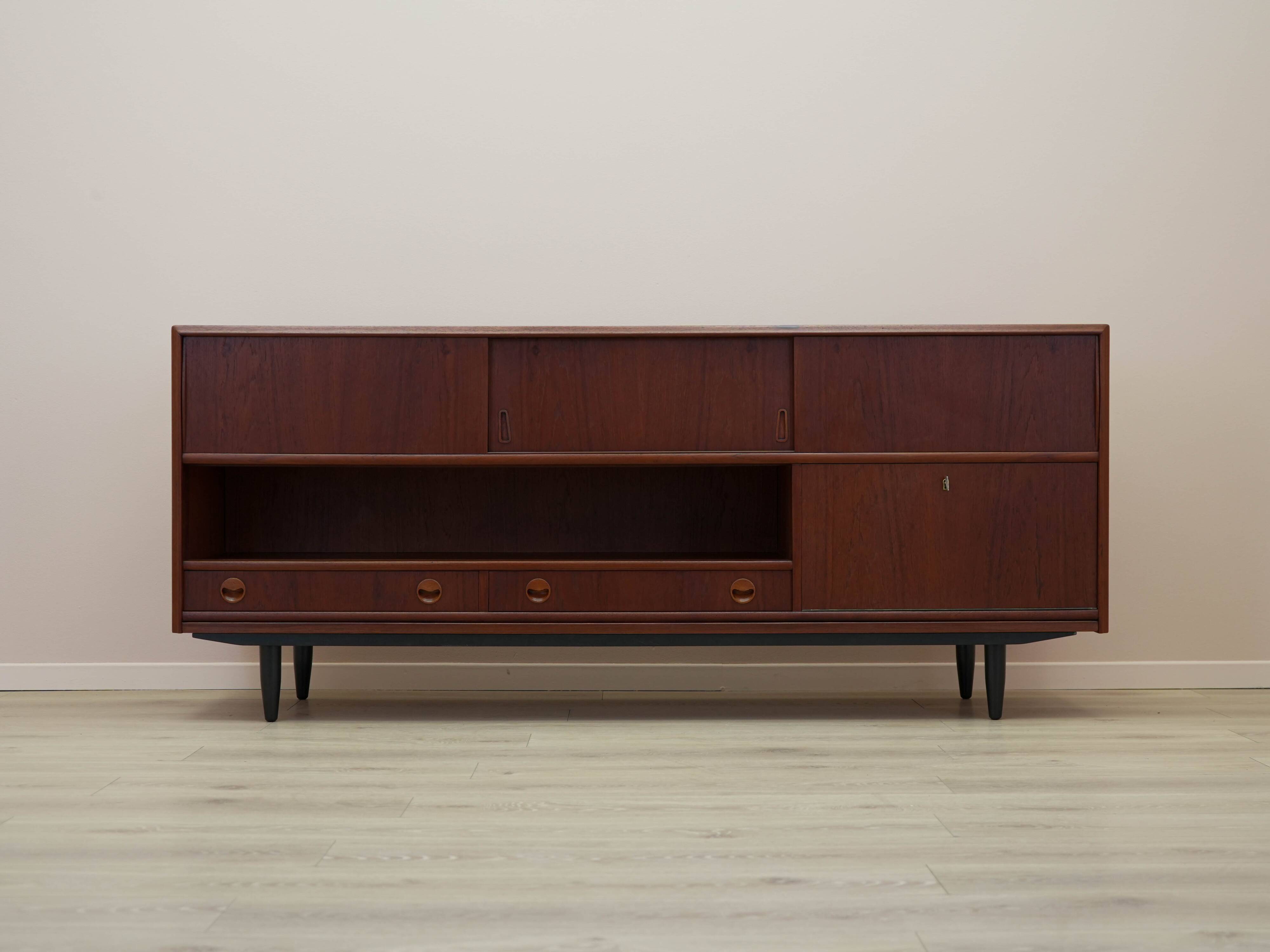 Teak sideboard, Danish design, 1970s, made in Denmark