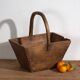 Antique solid wood basket (c.1900) #55