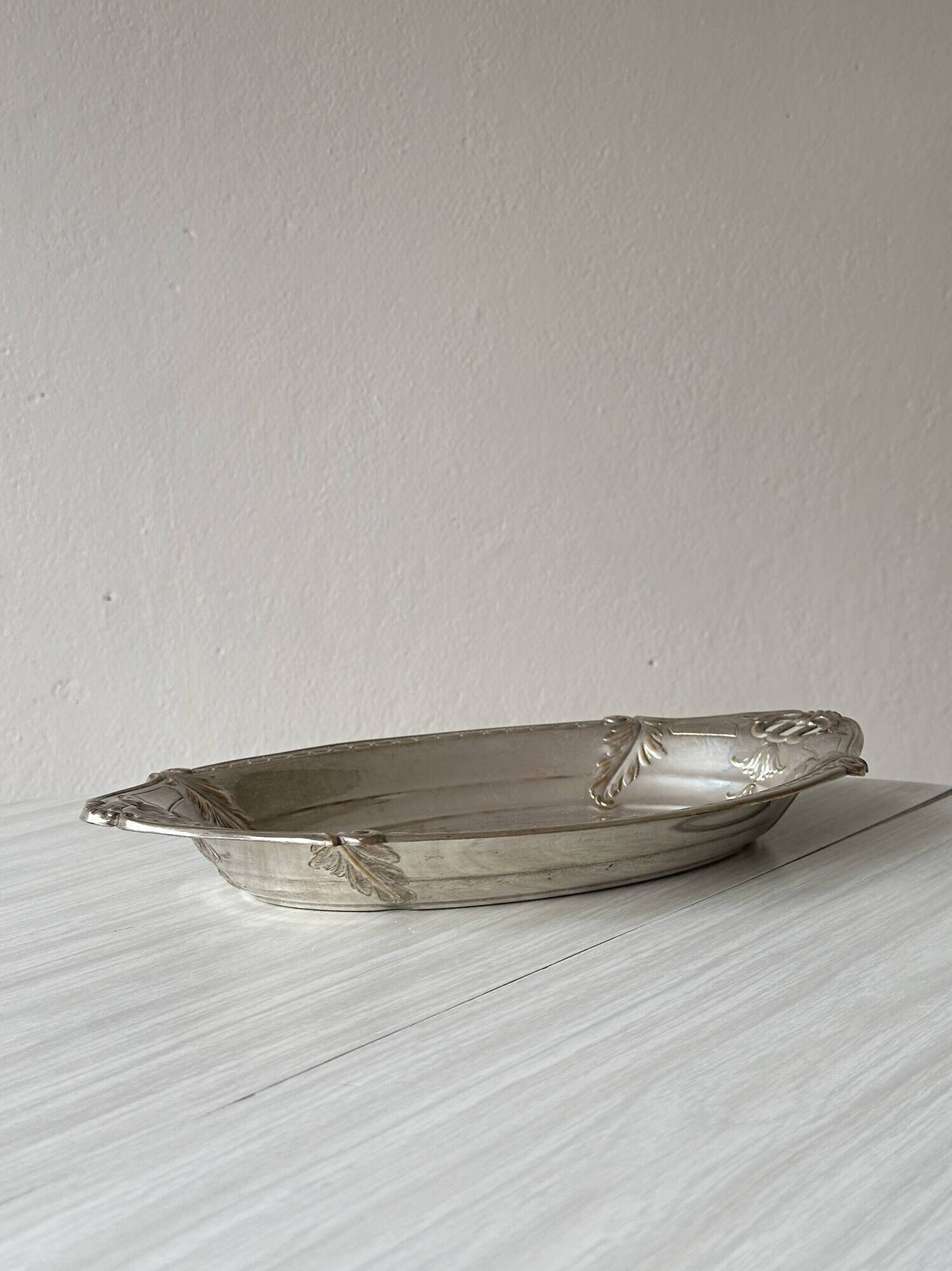 Antique silver bread basket