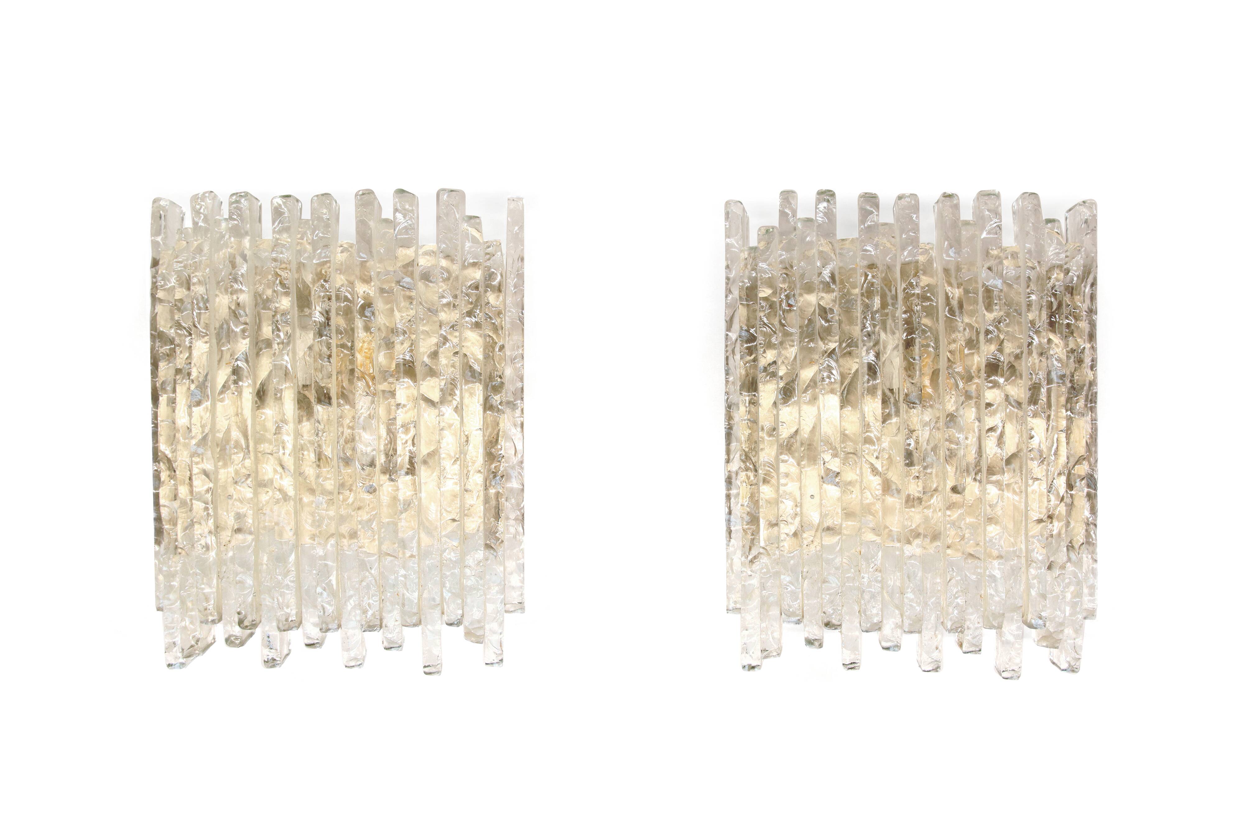 Rare set of two Poliarte Vesta wall lamps by Albano Poli