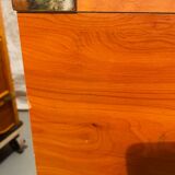 Gautier “Marine” bedside table in wood and brass, 1991