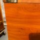 Gautier “Marine” bedside table in wood and brass, 1991