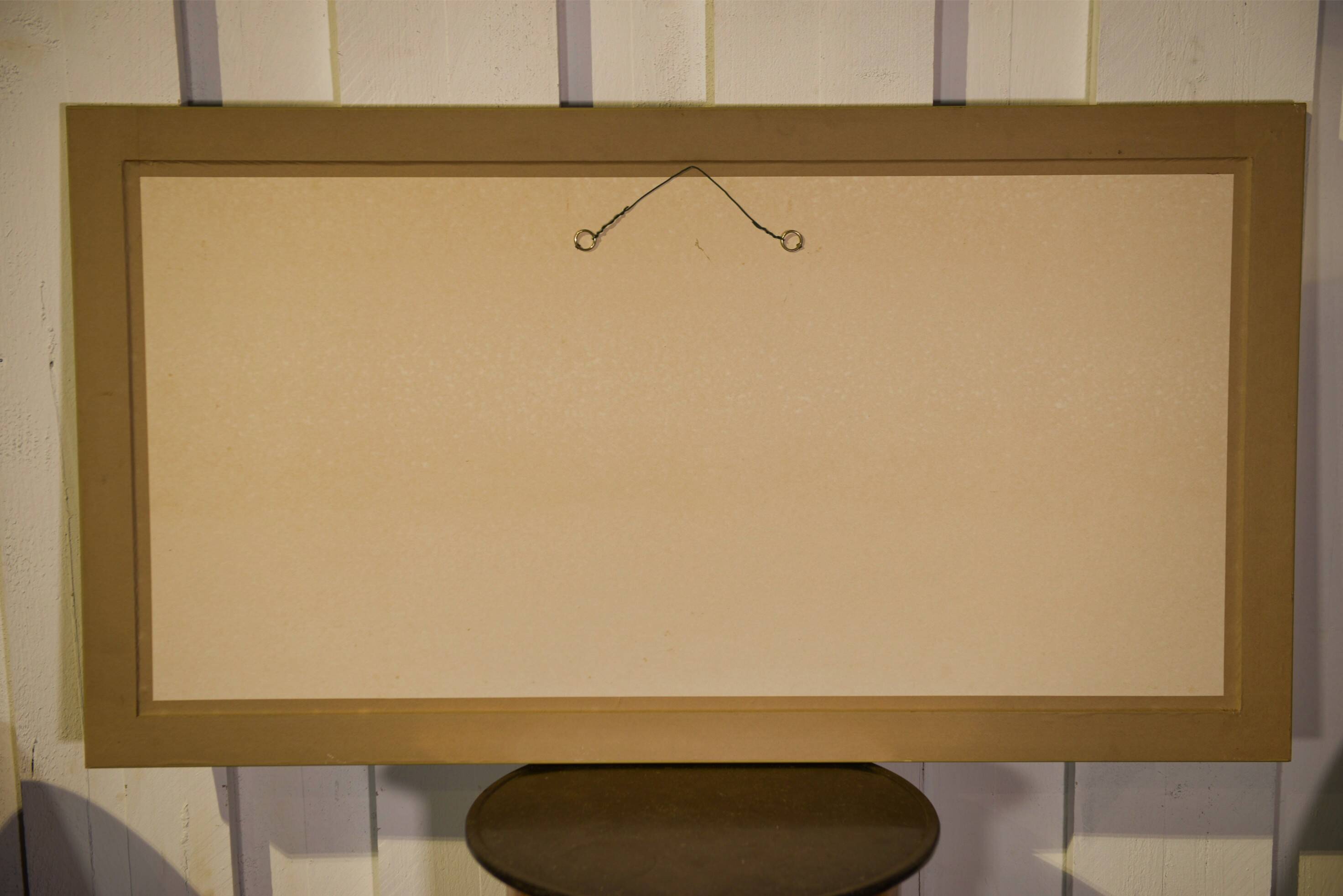 Tableau peinture sur bois impressionniste "Port de pêche" de Maurice Barle, 1940