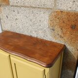 Renovated antique buffet – bright yellow
