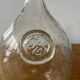 Bouteille pichet en verre bullé biot