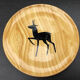 Ceramic plate imitation wood - Grandjean Jourdan - Vallauris